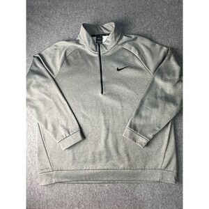 Nike Dri-FIT‎ Mens 3XL Heather Gray Quarter Zip Pullover Fleece Top 860497-012